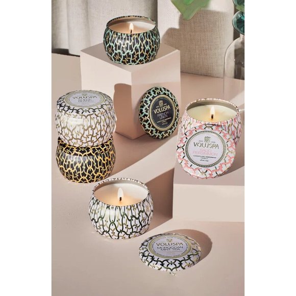 VOLUSPA Maison Set of 5 Tin Candles in Maison - Picture 3 of 4